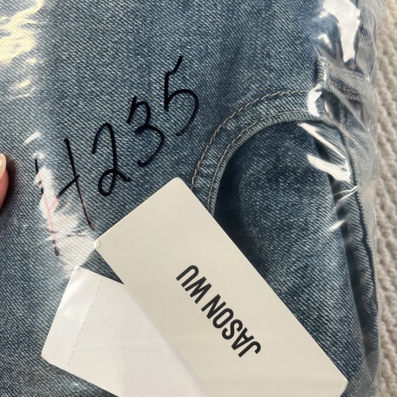 Jason Wu Jaime Barrel Ankle Jeans Super High Rise Relaxed Blue Denim Size 6 27 - Picture 10 of 10